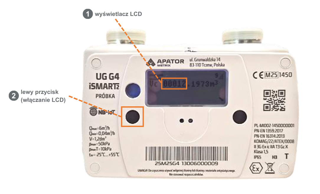 Gazomierz Apator Metrix iSMART2