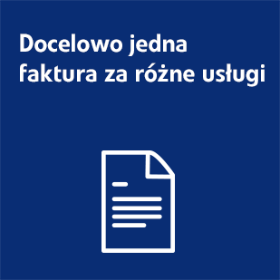 docelowo jedna faktura za różne usługi