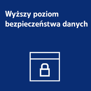 wyższy poziom bezpieczeństwa danych