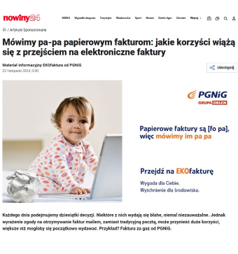 nagłówek publikacji na stronie nowiny.pl